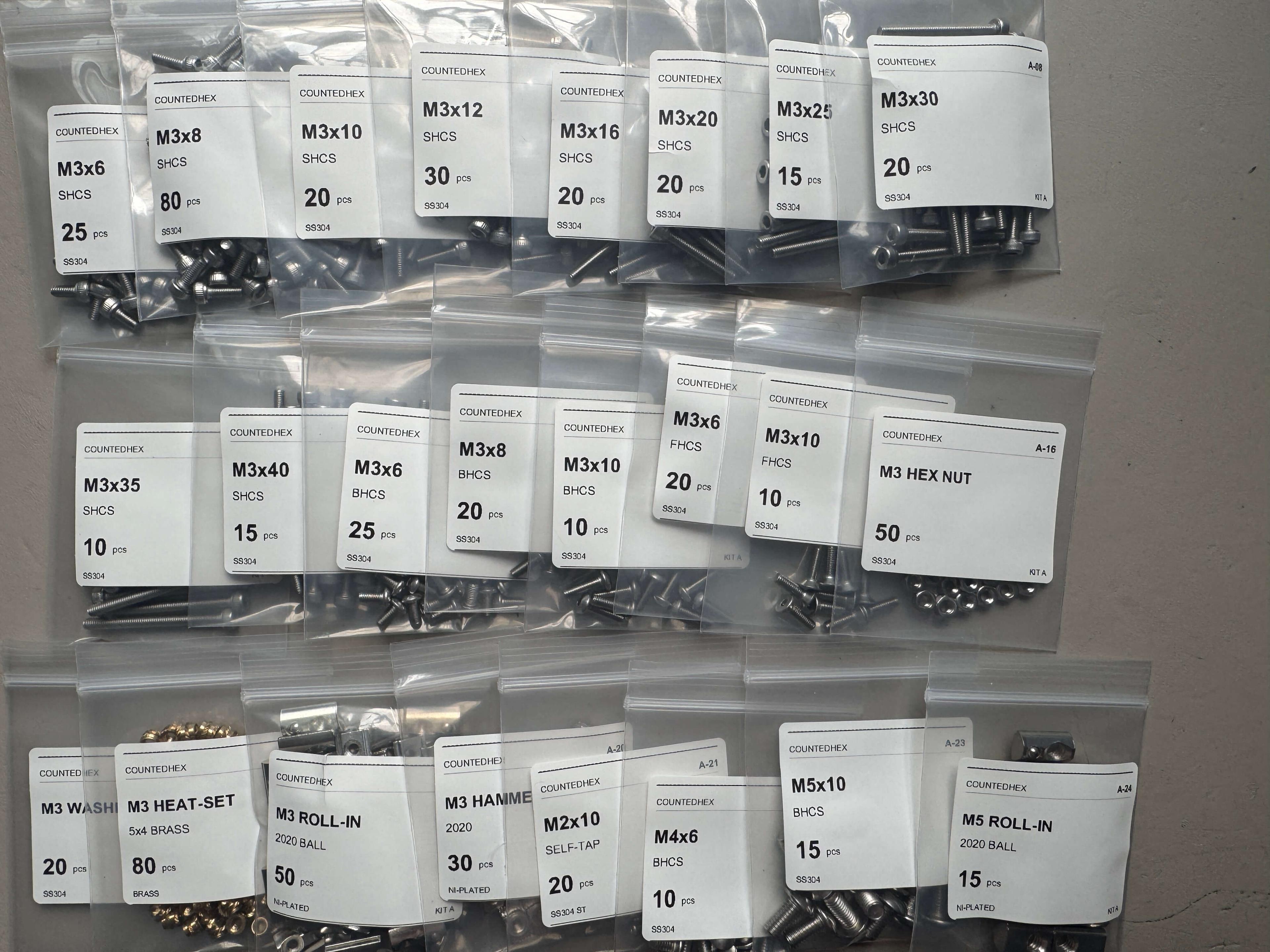 CountedHex M3 Builder Hardware Kit – 630 Pieces — view 1
